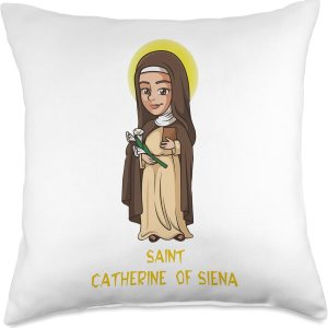 St.Catherine of Siena Catholic Purity – Almohada para niñas y adolescentes, 18 x 18 pulgadas, multicolor St.Catherine of Siena Catholic Purity – Almohada para niñas y adolescentes, 18 x 18 pulgadas, multicolor