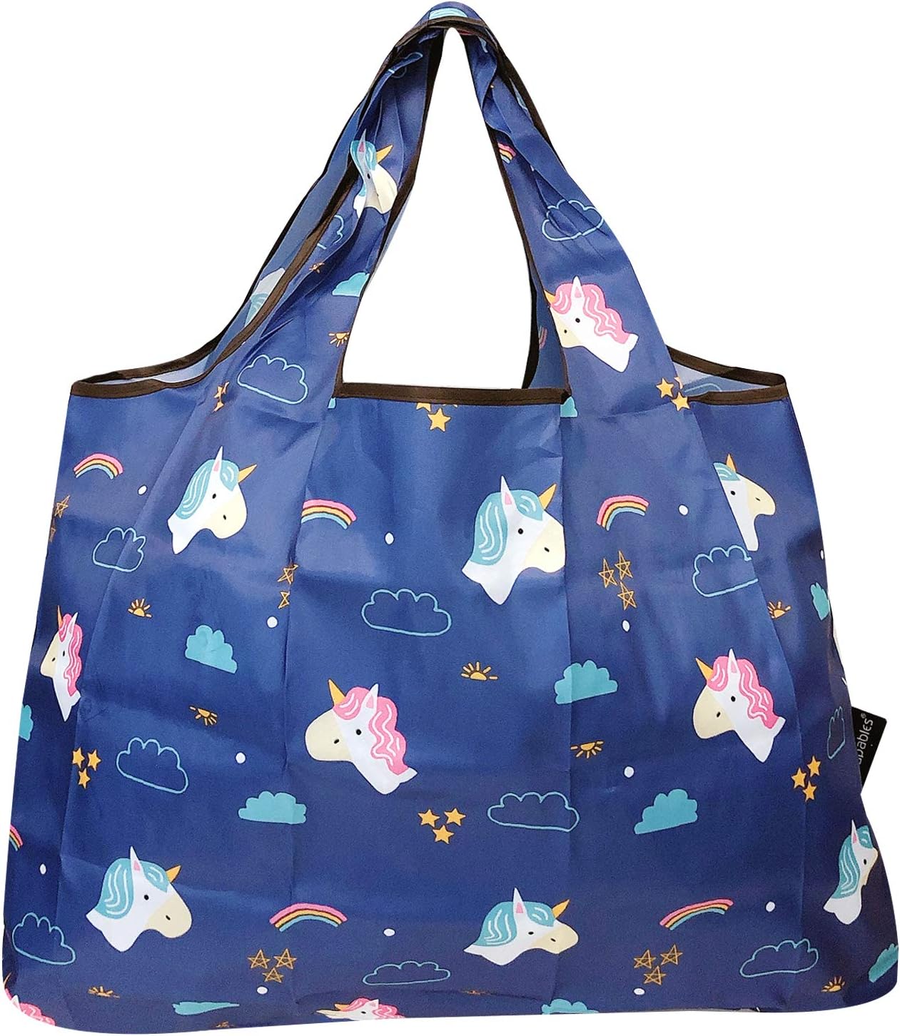 allydrew Bolsas grandes plegables de nailon reutilizables para comestibles, paquete de 5