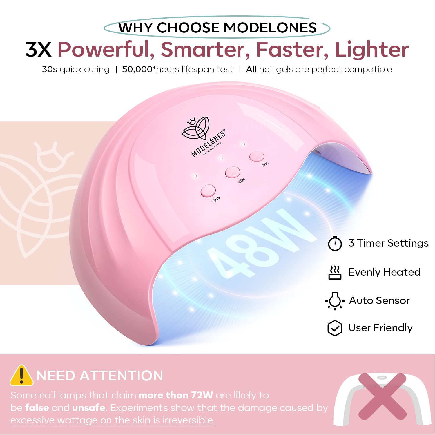 Modelones Kit de 45 esmaltes de uñas de gel con kit de inicio de luz UV, 28 colores para todas las estaciones, juego de manicura de gel de uñas que
