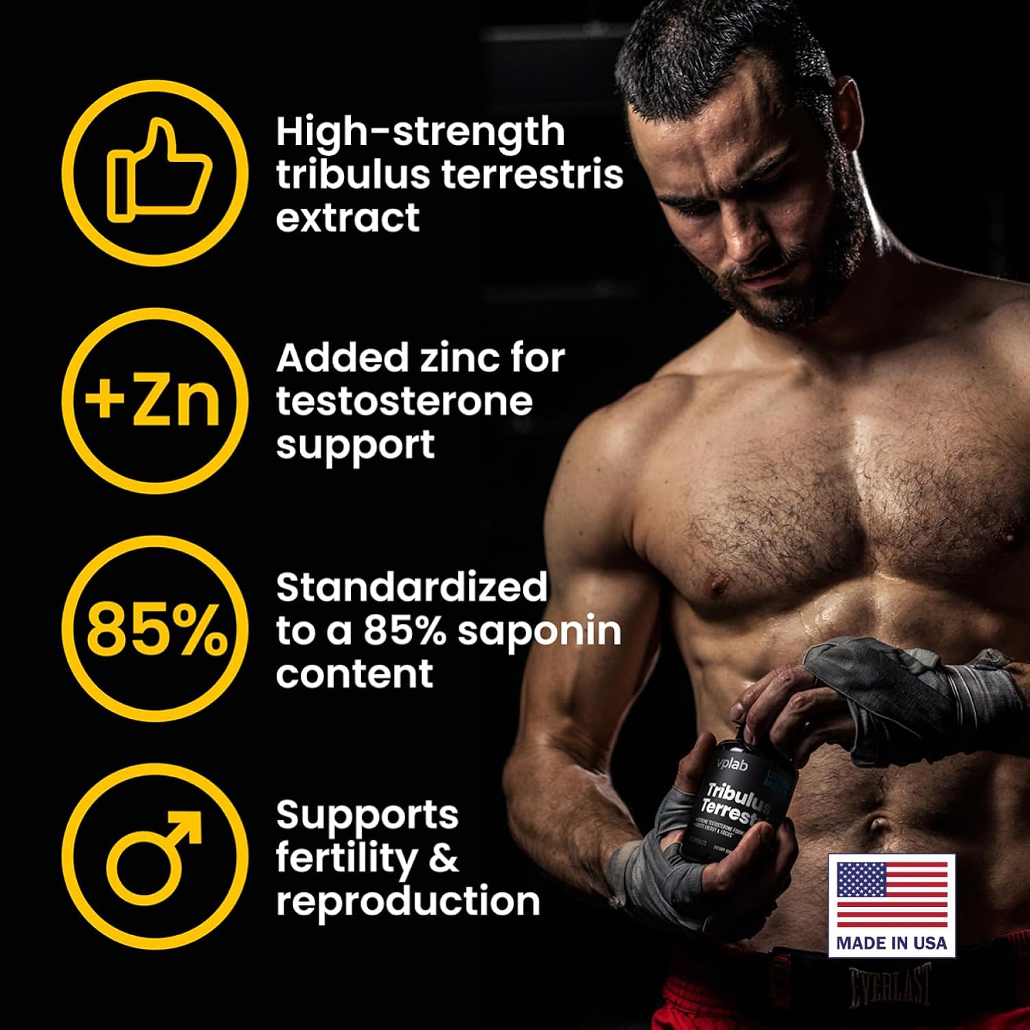 VPLab Ultra Tribulus Terrestris y Complejo Multivitamínico para Hombre
