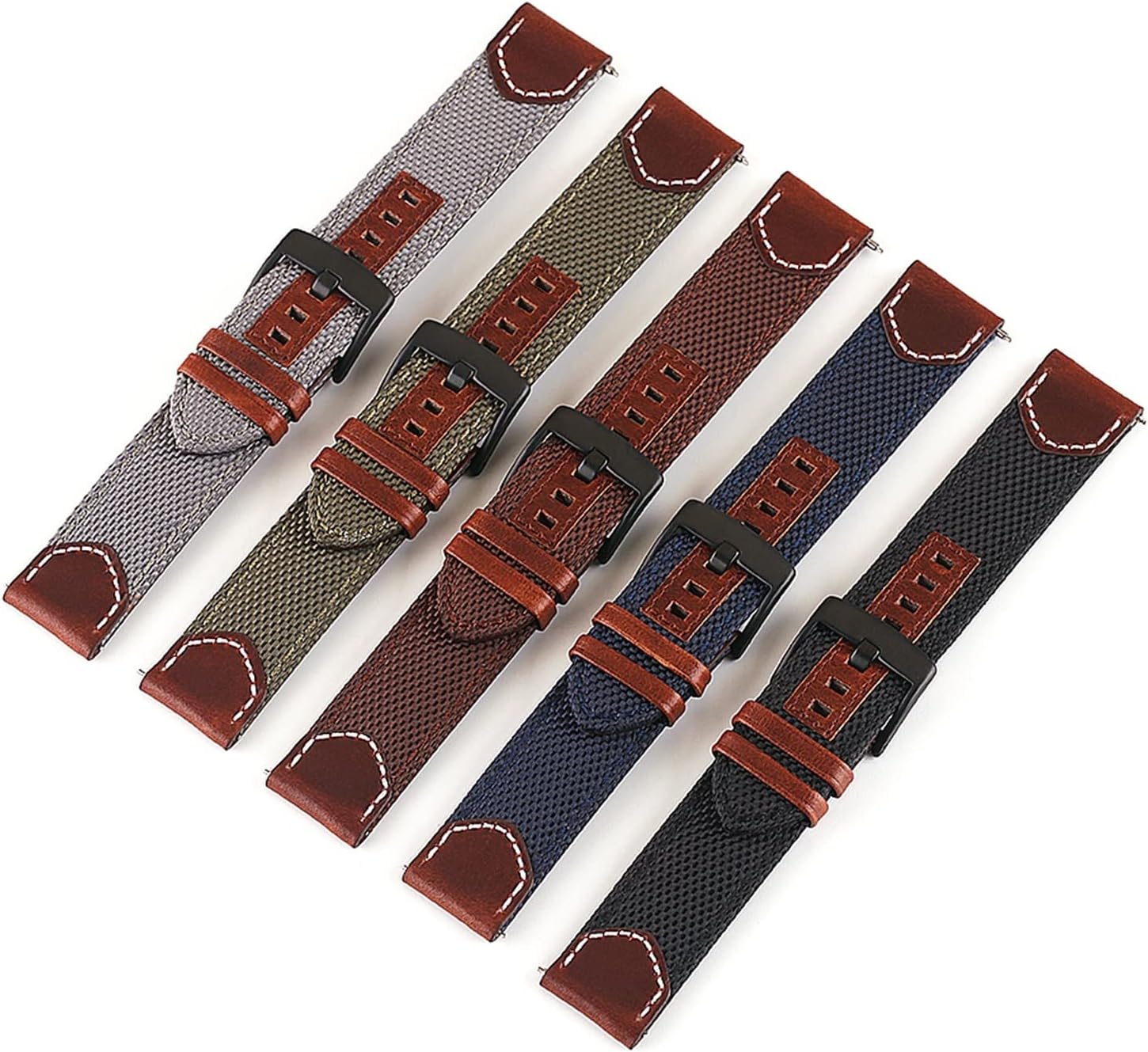 Leather Strap For Huawei GT 2 GT2 Pro 42 46mm Wrist Strap Replacement Bracelet Compatible with most watches with 20MM 22MM straps