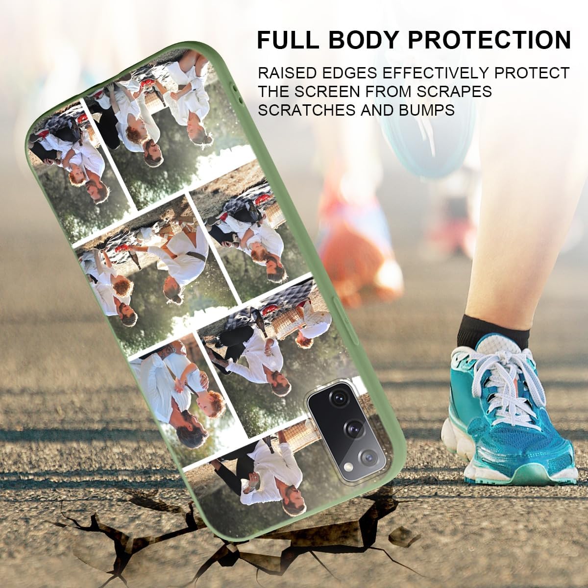 Eouine Funda de teléfono personalizada para Samsung S20 FES20 LiteS20 Fan Edition (6.5 pulgadas)  Fundas de teléfono con imagen personalizable,