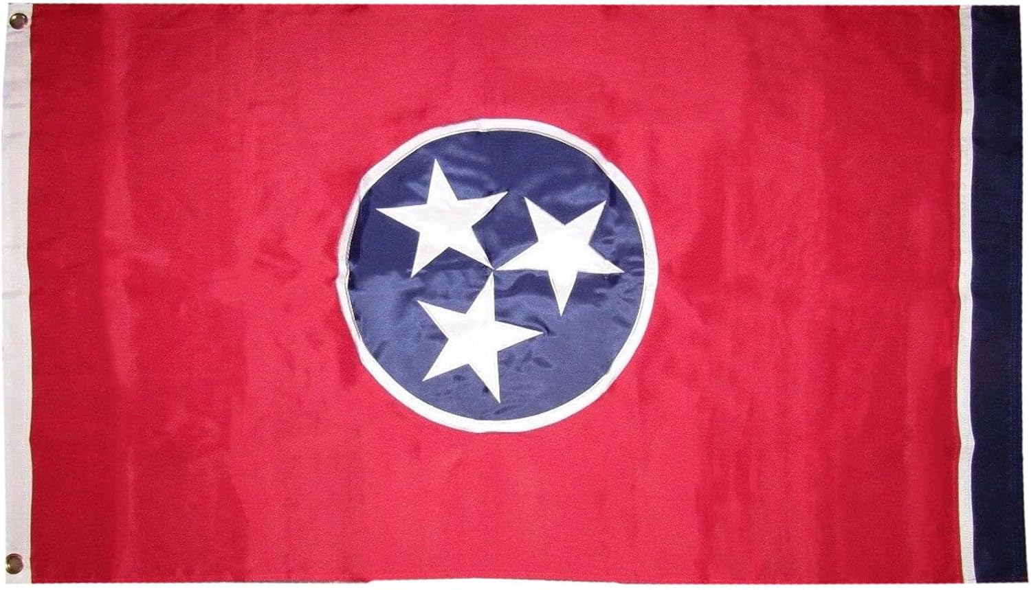 Premium 3×5 Embroidered State of Tennessee 600D Nylon Flag 3’x5′ 2 Clips