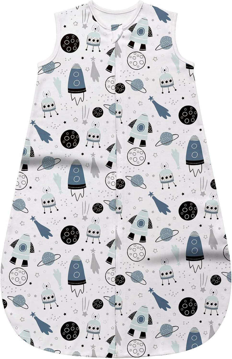 LITTLE TOTS Saco de dormir para bebé de 0 a 6 meses, 2 vías, cómodo, suave, ligero, con cremallera, manta para bebé, 100% algodón, TOG 0.5 para