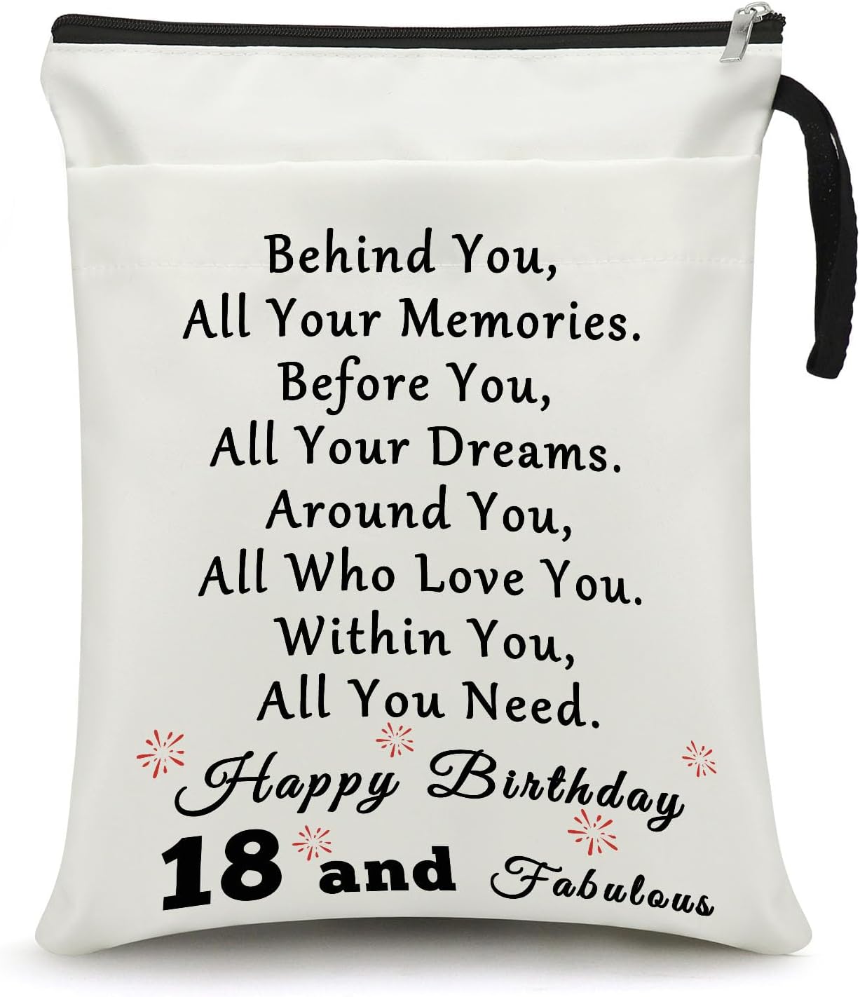 Regalos de feliz cumpleaños 18 para niña, funda de libro de libros de 18 años, bolsa protectora para libros de bolsillo, amantes de los libros,