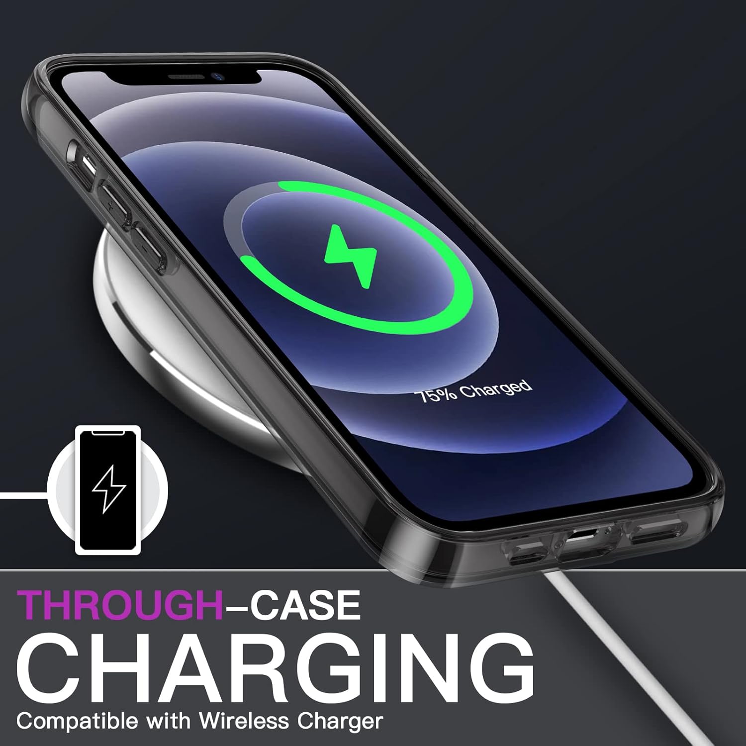 JETech Funda 3 en 1 para iPhone 12 Mini de 5.4 pulgadas, con 2 protectores de pantalla y 2 protectores de lente de cámara, película de vidrio