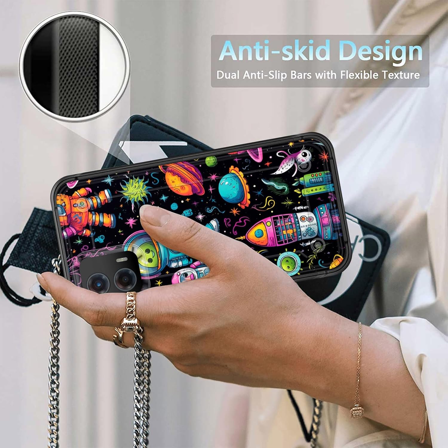 Funda para Moto G 5G 2023, resistente de doble capa de policarbonato duro y silicona suave, resistente a prueba de golpes, funda protectora para