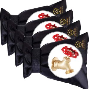 GonLei Paquete de 4 cubiertas de aislamiento de grifo de invierno de 5.5 pulgadas de ancho x 7.4 pulgadas de alto, fundas de manguera para grifos al GonLei Paquete de 4 cubiertas de aislamiento de grifo de invierno de 5.5 pulgadas de ancho x 7.4 pulgadas de alto, fundas de manguera para grifos al