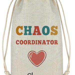 Regalos de oficina, regalo de agradecimiento para compañeros de trabajo, bolsa de vino para coordinador del caos, regalo de agradecimiento para Regalos de oficina, regalo de agradecimiento para compañeros de trabajo, bolsa de vino para coordinador del caos, regalo de agradecimiento para