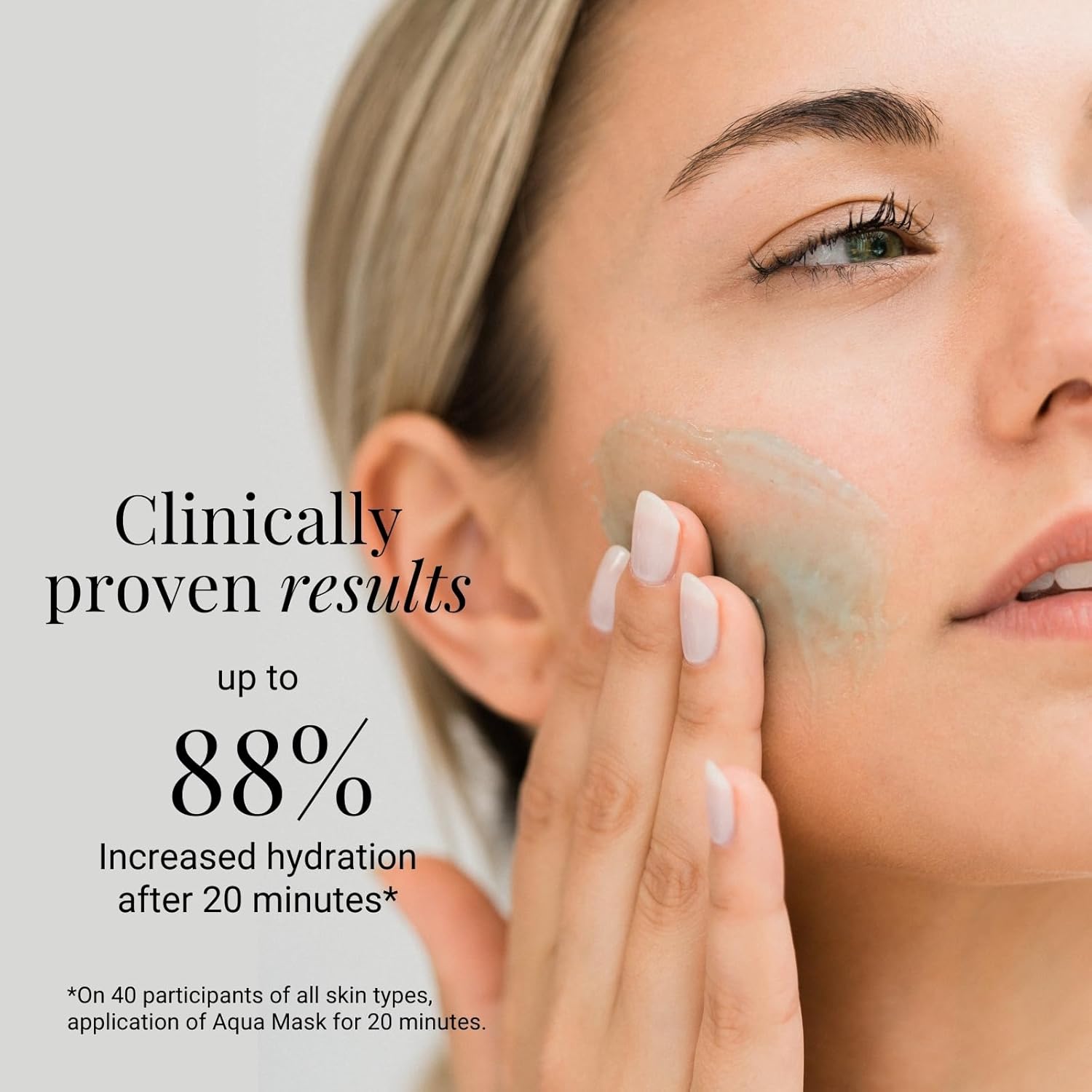 G.M. COLLIN Aqua Mask  Mascarilla facial hidratante con textura de gelatina hidratante  Suaviza y restaura visiblemente la flexibilidad