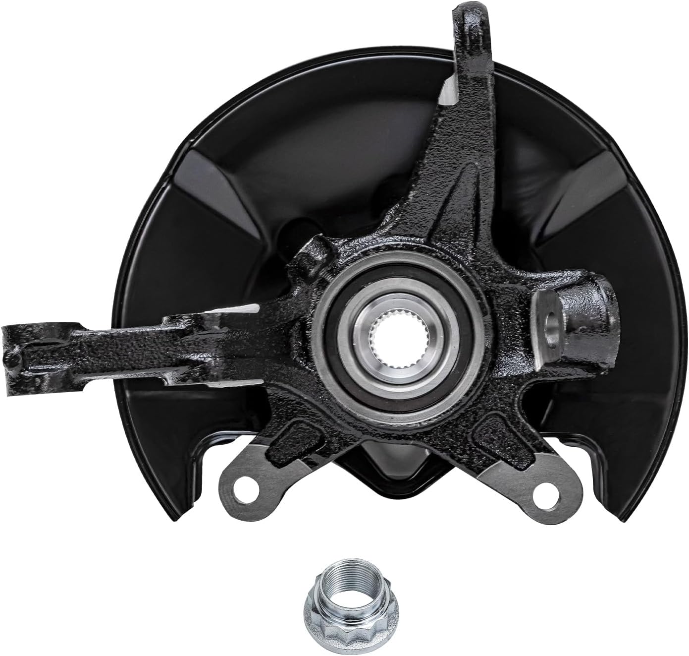 Detroit Axle – Nudillos de dirección delanteros con bujes + puntales rápidos con montaje de resorte helicoidal de repuesto para Honda Civic Sedan