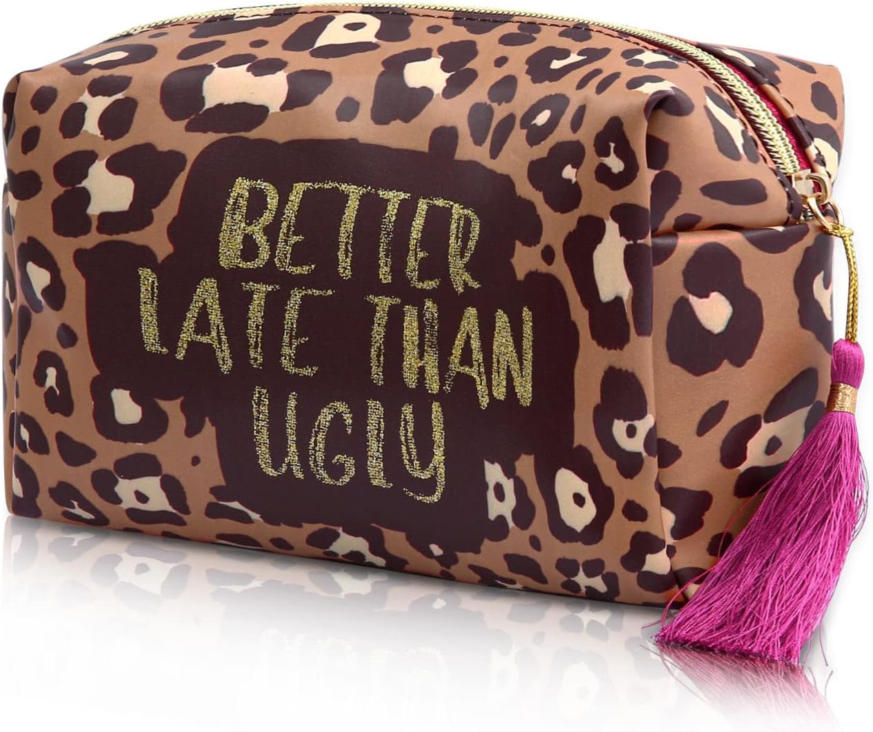 WOOMADA Bolsa de maquillaje grande con cremallera, organizador portátil de cosméticos de viaje para mujeres, regalos y accesorios, organizador de