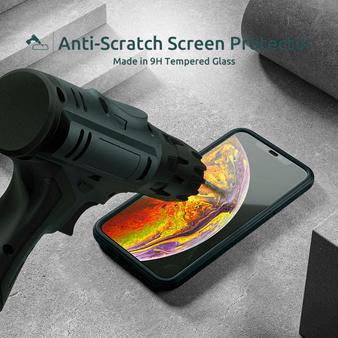 UBUNU Funda para iPhone 14 Pro Max 6.7 pulgadas, nueva funda protectora de doble capa de cuerpo completo transparente con protector de pantalla