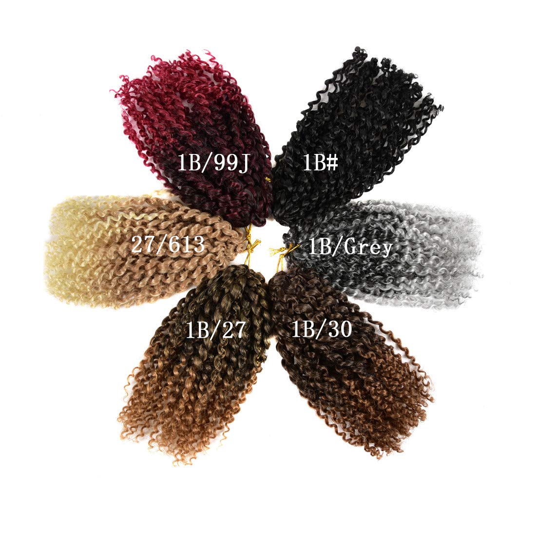 Pelo corto de Passion Twist de 8 pulgadas, rizado tipo afro, cabello rizado con ganchillo con sal y pimienta, para mujeres negras (9 paquetes,