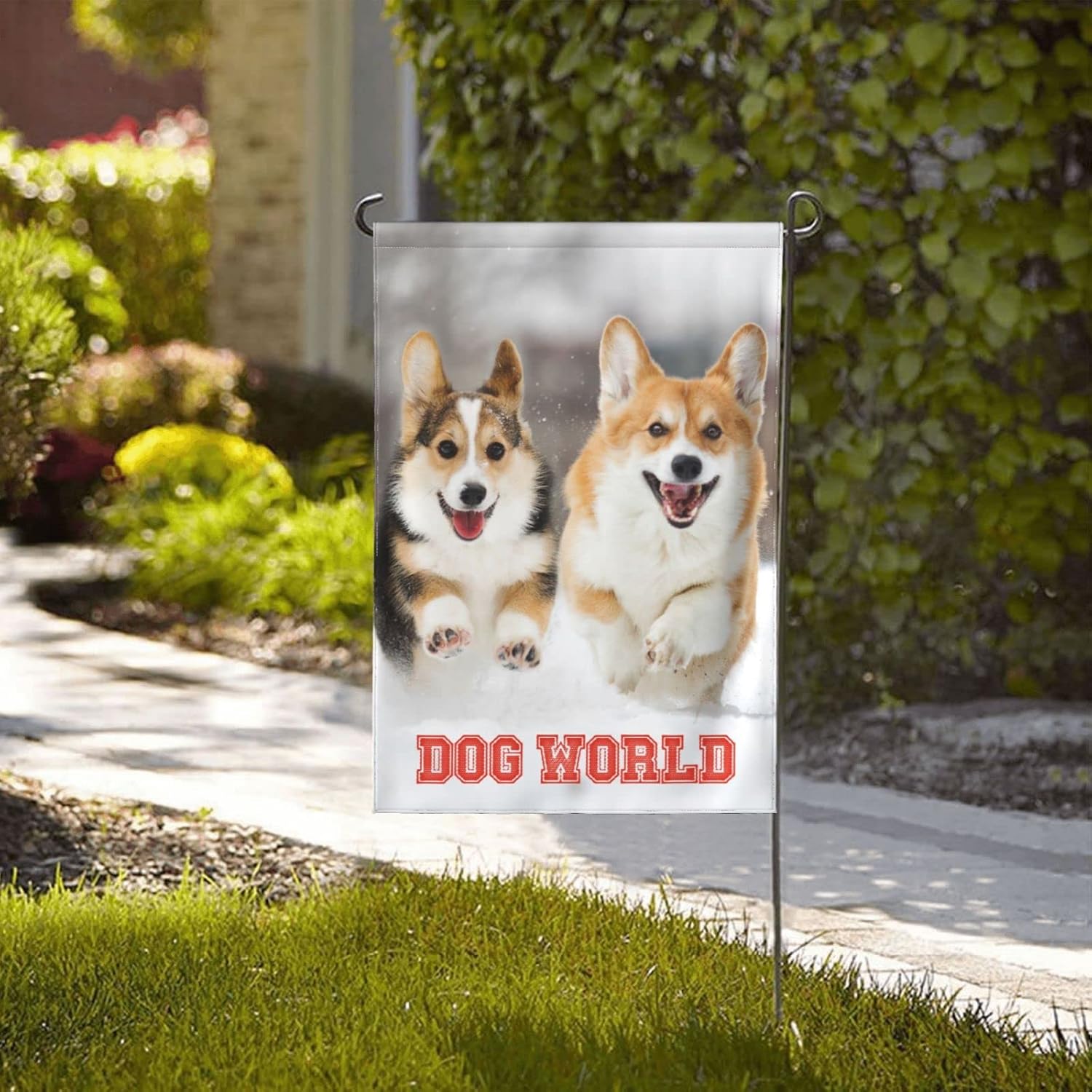 Banderas de jardín personalizadas de 12 x 18 pulgadas de doble cara para exteriores, diseño de banderas de recuerdos personalizadas con tu propia