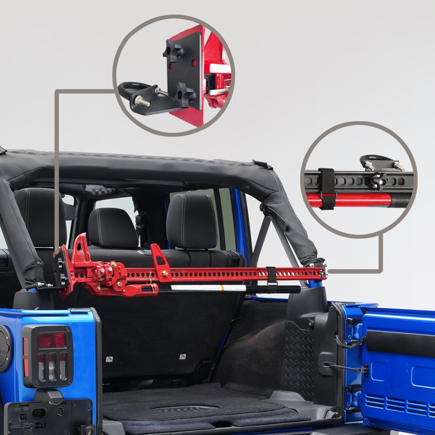 Soporte de montaje de barra enrollable para Wrangler CJ YJ TJ JK 1976-2018