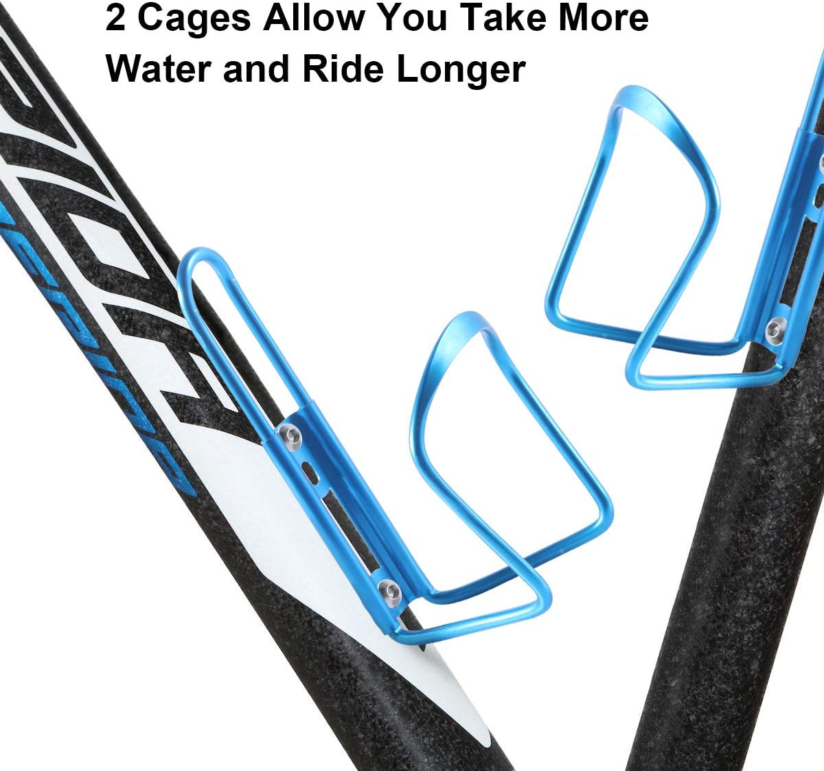 Soporte para botellas de agua para bicicleta, de aleación de aluminio, ligero, para botellas de agua, 2 unidades, soportes para botellas de agua,
