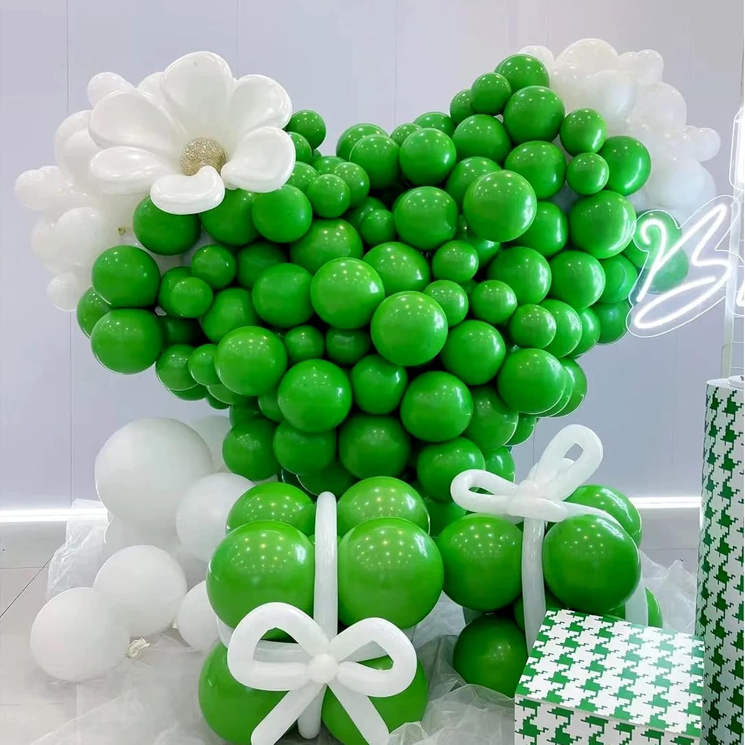 120 globos verdes de 5 pulgadas, pequeños globos de látex verde para fiesta, calidad de helio, para cumpleaños, graduación, baby shower, decoración