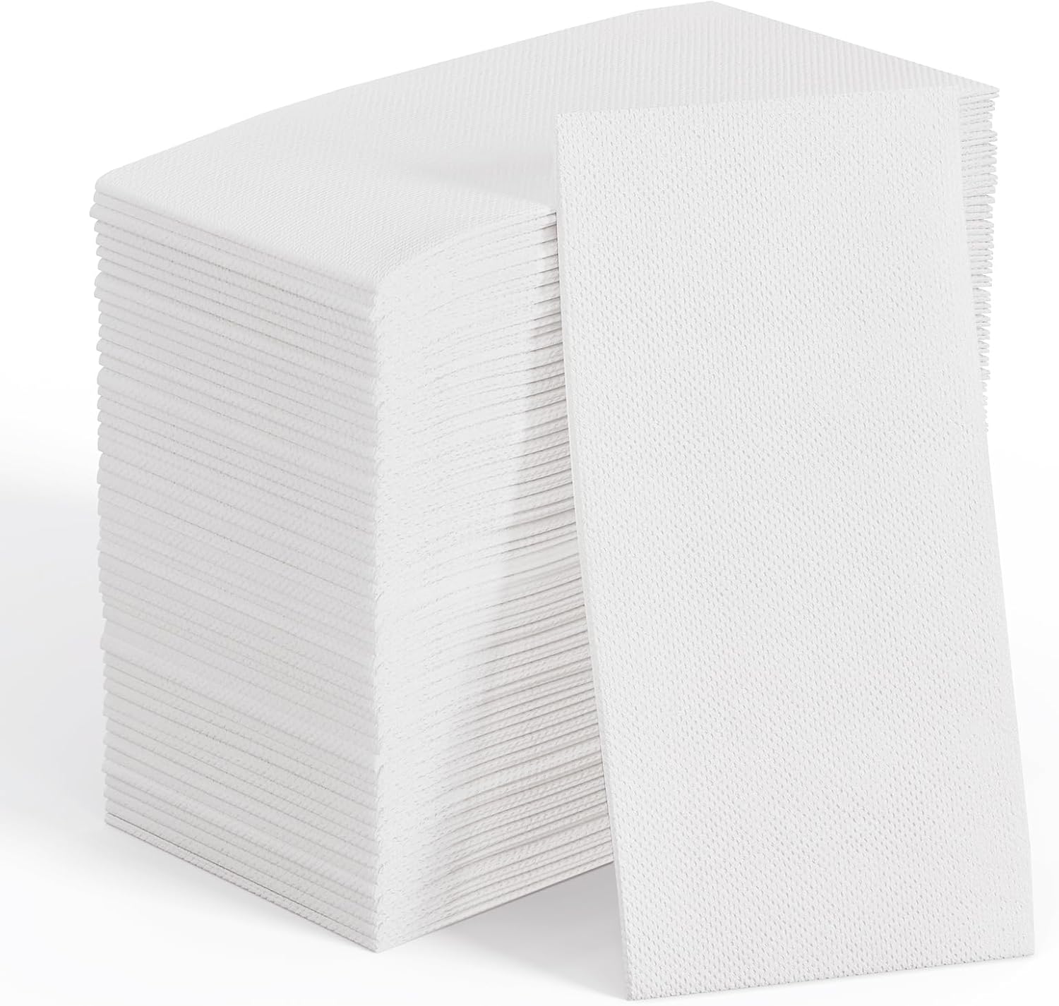 JOLLY CHEF Paquete de 200 servilletas de papel desechables, servilletas de baño suaves para invitados, toallas de mano de papel blanco de 2 capas