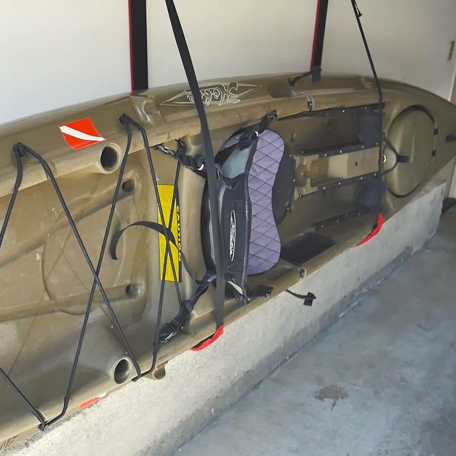 Estante de almacenamiento para kayak, correas acolchadas ajustables de alta calidad para kayaks, tabla de remo de SUP y tabla de surf para