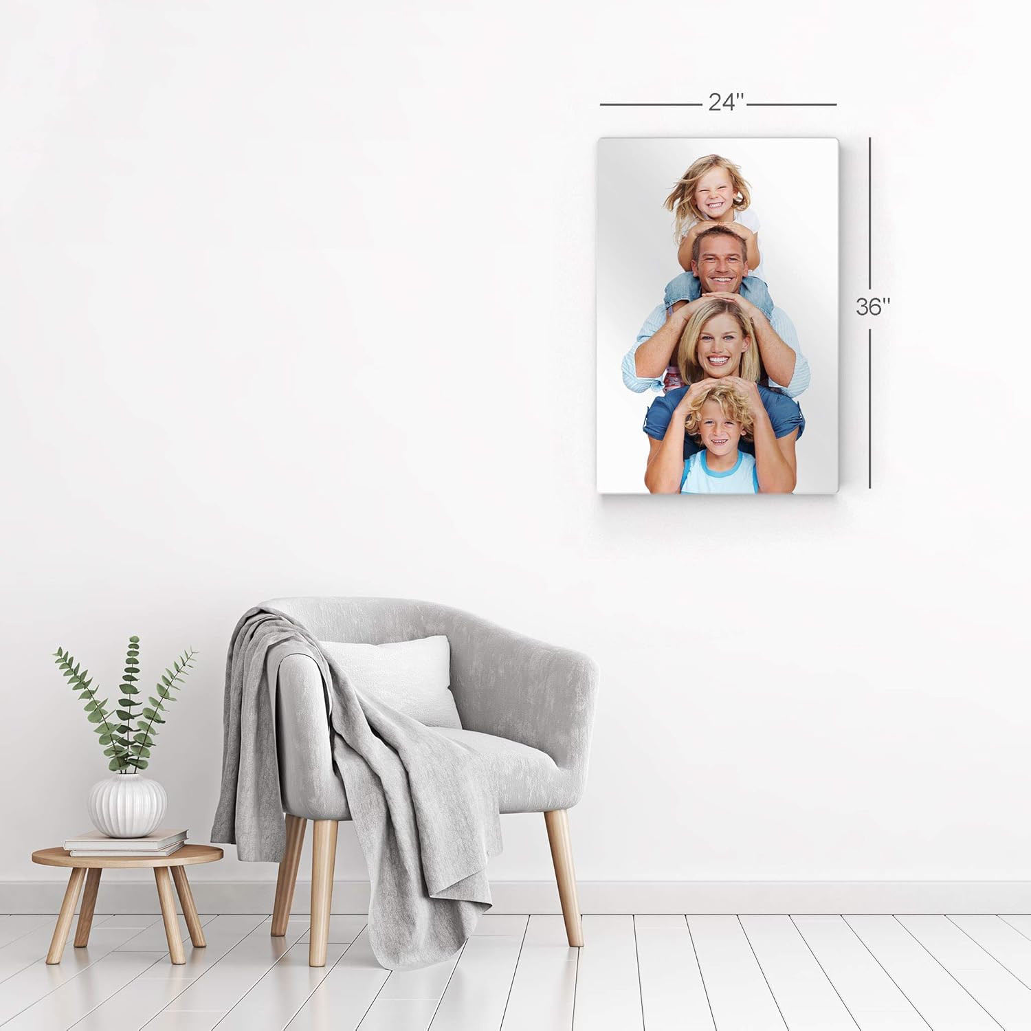 Smile Art Design Imagen personalizada de metal para decoración de pared, impresión de metal, pon tu foto en metal, impresiones fotográficas