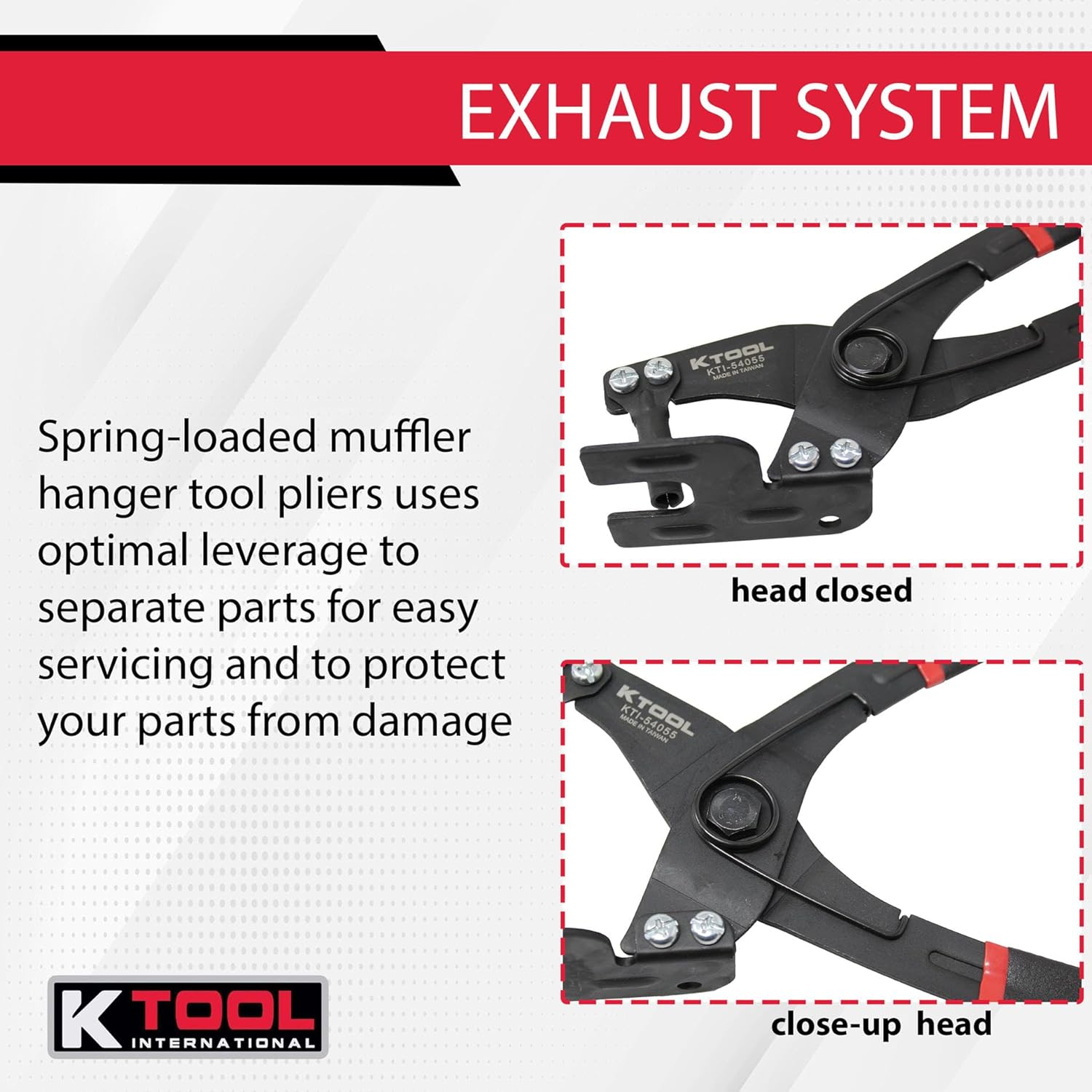 KTI KTI54055Alicates de escape con ojal