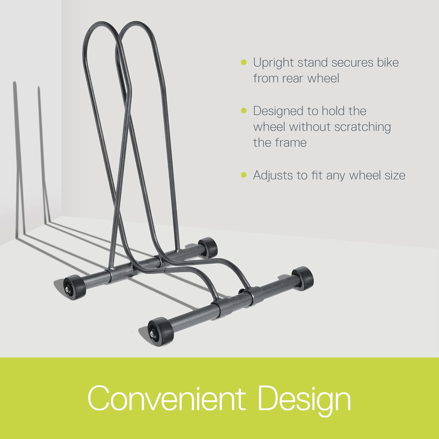 Delta Cycle – Soporte para bicicleta individual, sin herramientas, ajustable, para montaña, neumático grueso, bicicletas de carretera, soporte de