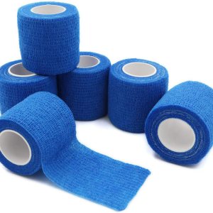 Vendajes cohesivos autoadherentes de primeros auxilios, vendaje cohesivo de cinta de primeros auxilios, vendajes coloridos (2 pulgadas x 5 yardas, 6 Vendajes cohesivos autoadherentes de primeros auxilios, vendaje cohesivo de cinta de primeros auxilios, vendajes coloridos (2 pulgadas x 5 yardas, 6
