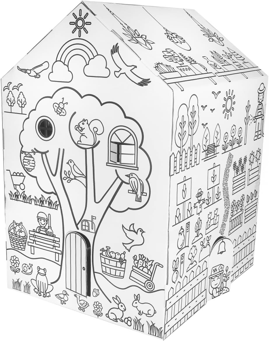 “Welcome to My Garden” Colorea tu propia casa de juegos – Abraza la emoción y la alegría de la naturaleza, el mejor arte y manualidades para niños