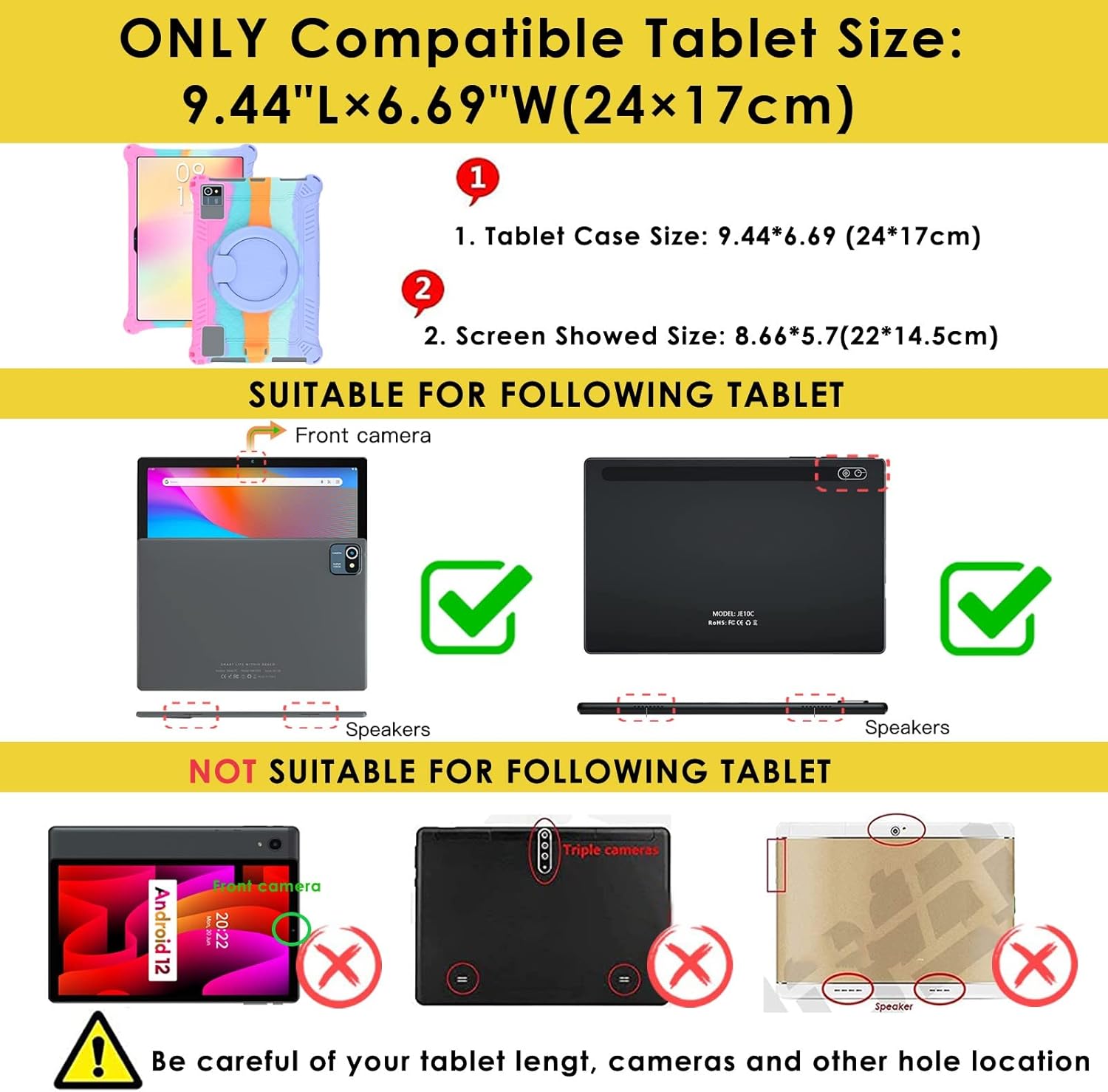 DETUOSI Funda de silicona para Plimpton PlimPad P60 de 10 pulgadas, funda protectora multiángulo para Moderness MB1001 de 10 pulgadas, Hoozo de 10.1