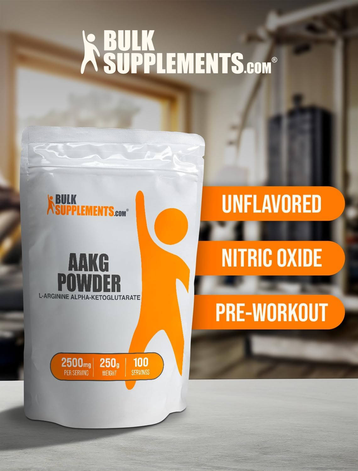 Suplememto BulkSupplements Pure AAKG (con LArginina y acetoglutárico) en polvo, No Model, 1