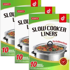 Forros de olla de cocción lenta, bolsas de cocina desechables de tamaño pequeño para ollas de 1 cuarto a 3 cuartos de galón, adecuadas para ollas Forros de olla de cocción lenta, bolsas de cocina desechables de tamaño pequeño para ollas de 1 cuarto a 3 cuartos de galón, adecuadas para ollas