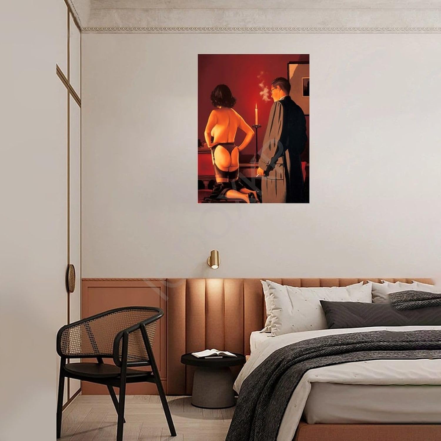 Póster de arte moderno Jack Vettriano (2) póster de lienzo para decoración de dormitorio, oficina, habitación, regalo, sin marco, 12 x 16 pulgadas