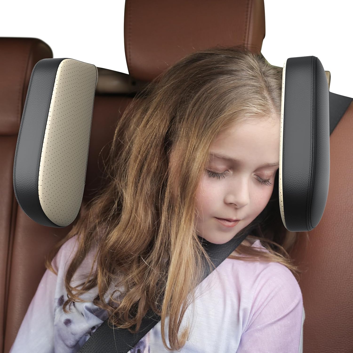 Canler Almohada para reposacabezas de automóvil 2023, cómoda y mejorada para viajes por carretera, soporte para la cabeza y el cuello para niños y