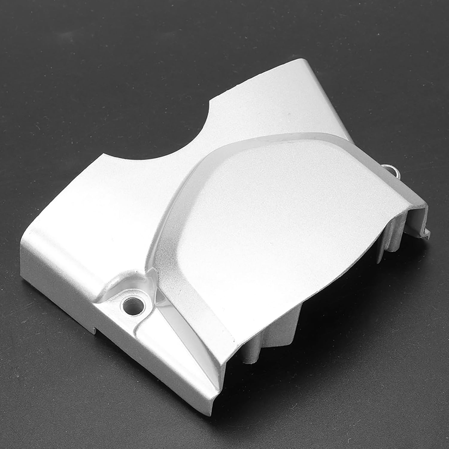Cubierta de piñón de motor, cubierta de metal plateado para piñón izquierdo del motor, pieza de repuesto para 50 cc, 70 cc, 90 cc, 110 cc, 125 cc,