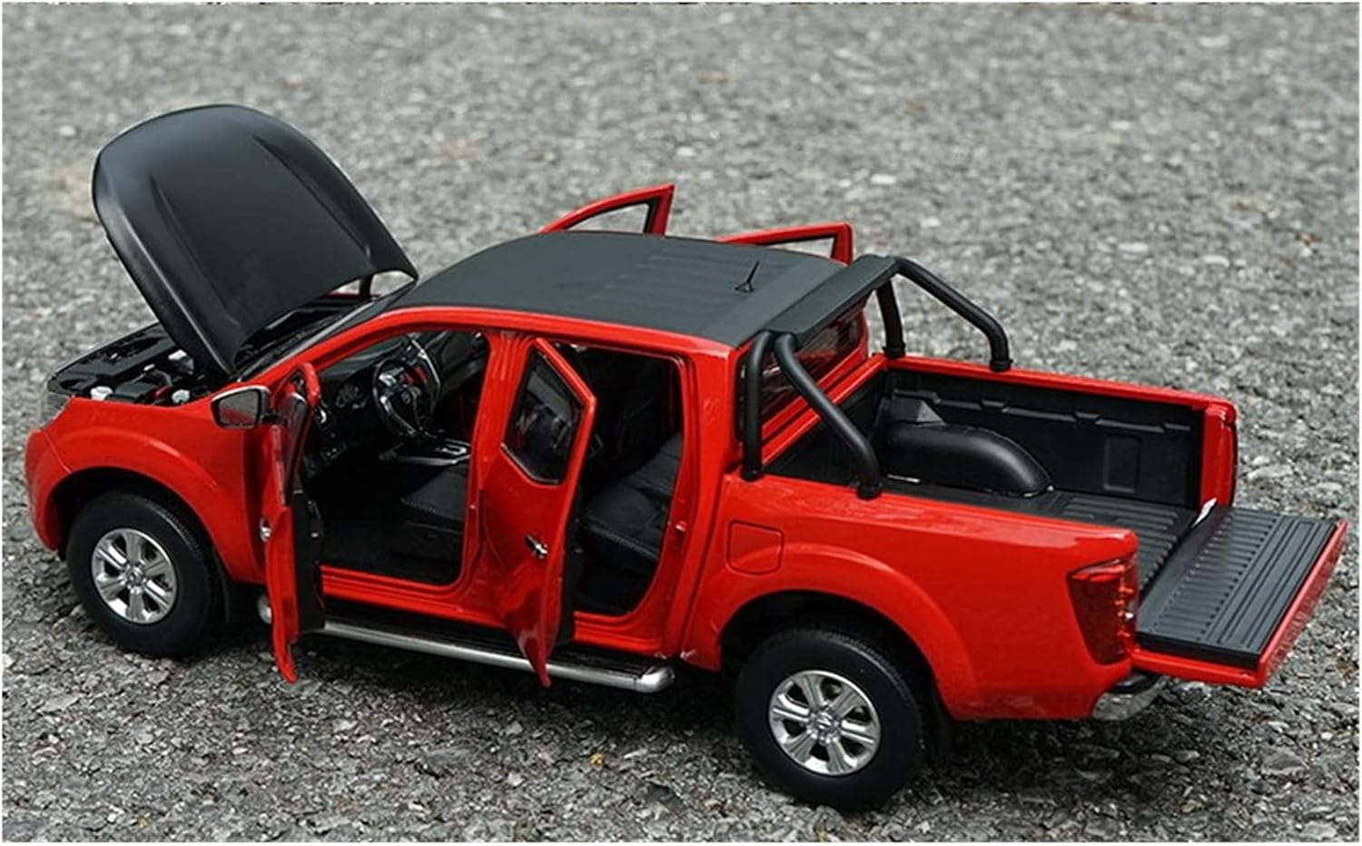 QCHIAN Modelo de coche de aleación fundida a presión para 118 Échelle Nissan NAVARA Camion Tout-Terrain Simulación Camion Alliage Camion Statique