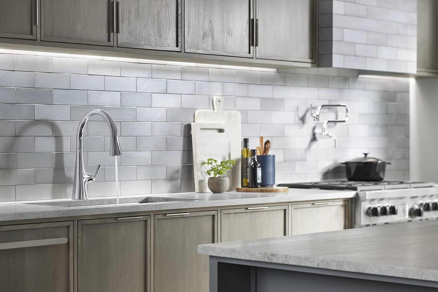 Kohler Graze – Grifo de cocina extraíble, grifo de fregadero de cocina con rociador extraíble, cromo pulido, K-22062-CP