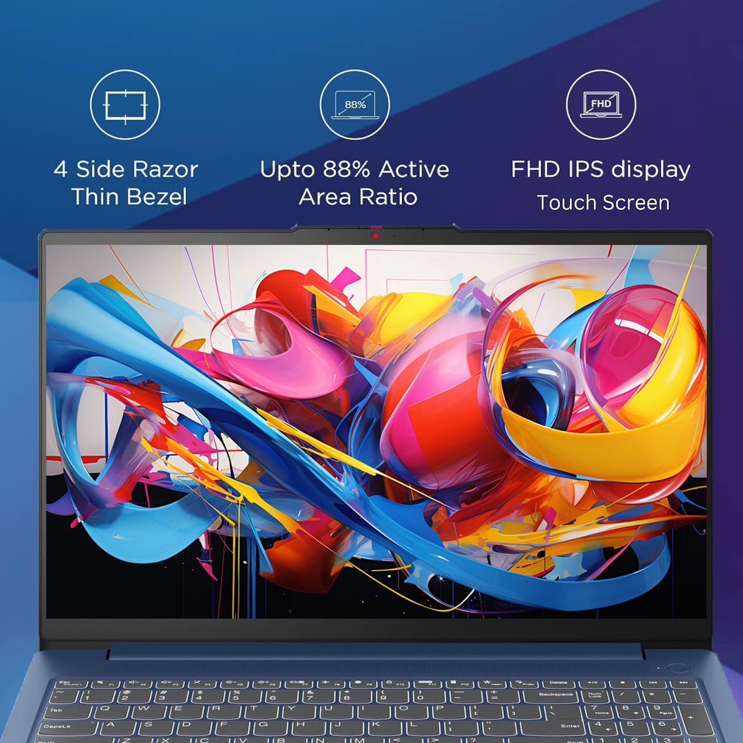 Lenovo IdeaPad 3 – Computadora portátil, pantalla táctil FHD de 15.6″, Intel Core i5-1155G7, 16 GB de RAM, 256 GB SSD, cámara web, HDMI, Wi-Fi 6,