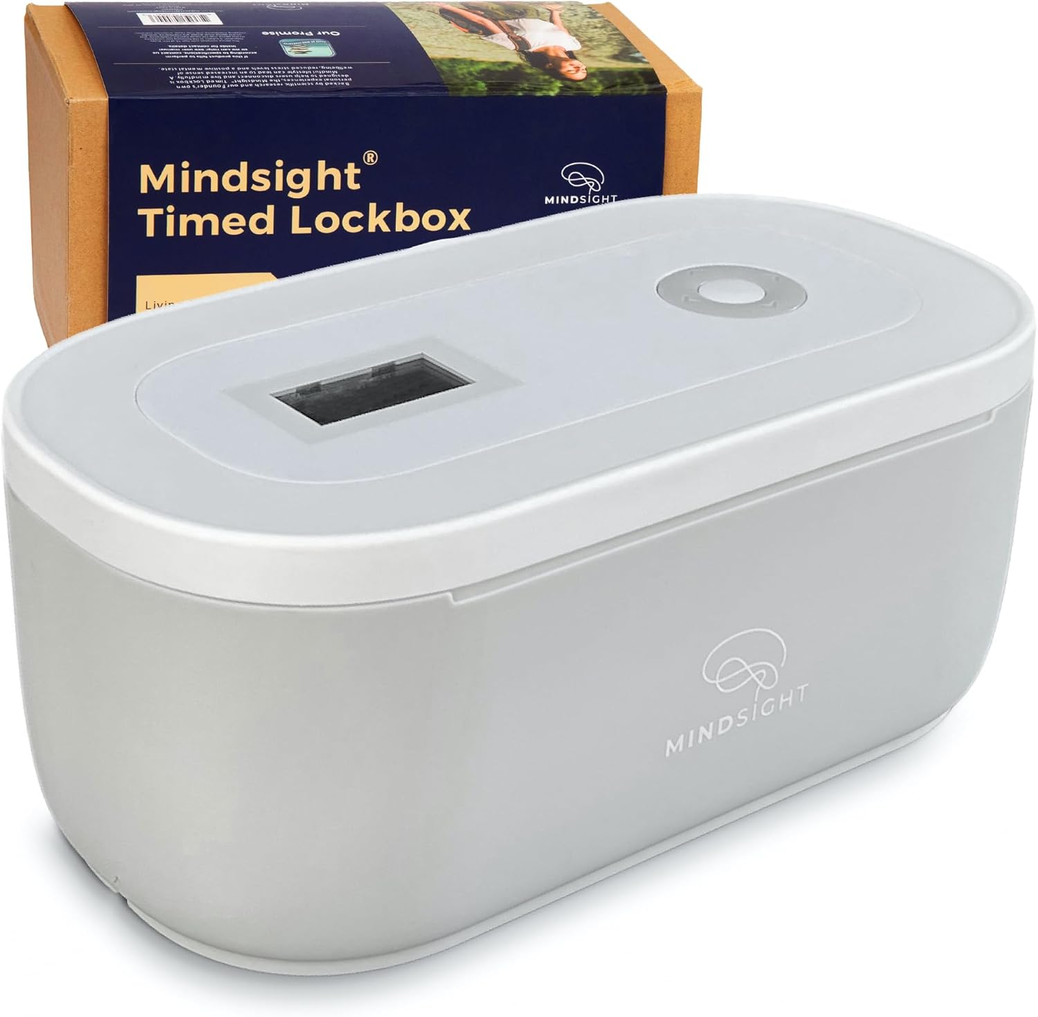 Mindsight Caja de bloqueo cronometrada para ayudar a separarse del teléfono, videojuegos, aperitivos y antojos  Fuera de la vista fuera de la mente