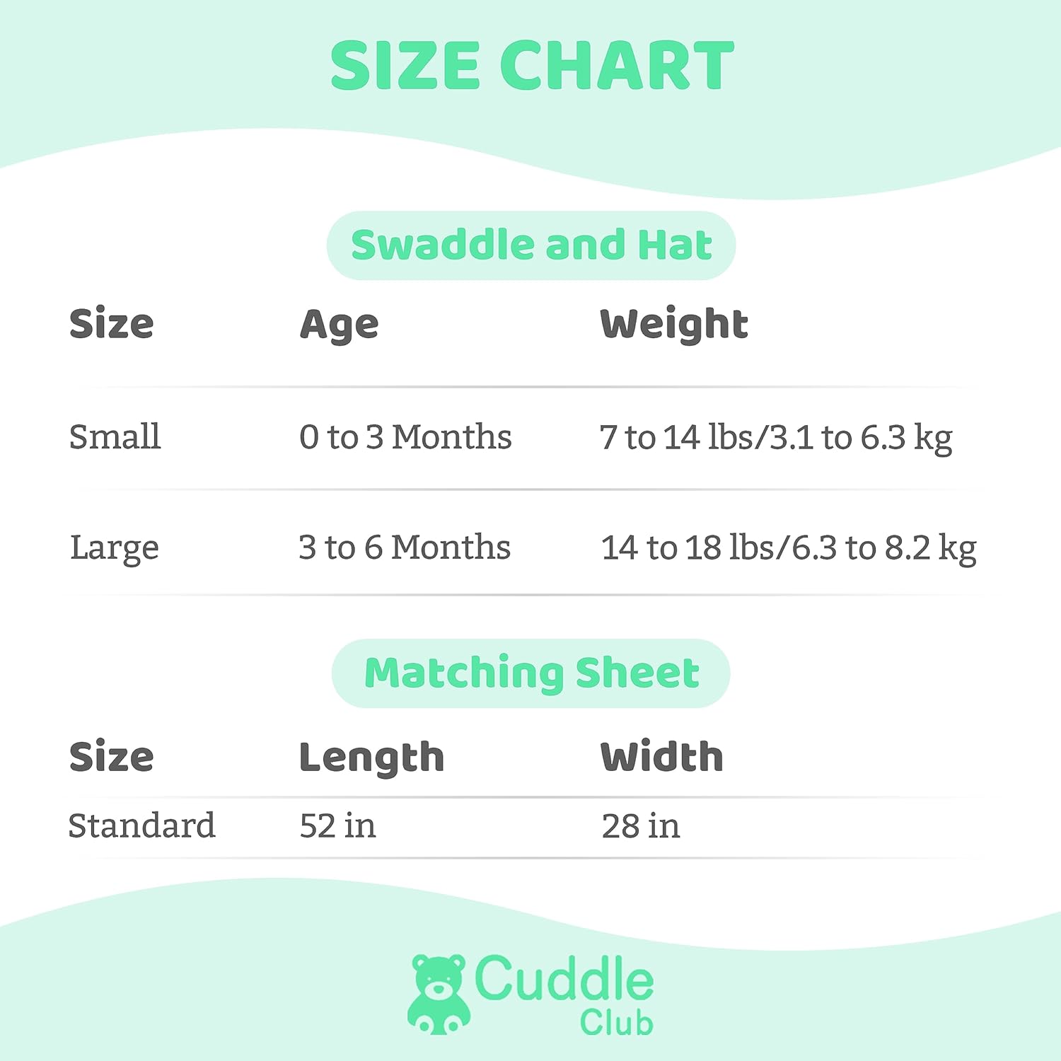 Cuddle Club Manta para bebé  Manta de velcro ajustable 100% algodón para recién nacido, con gorro novedoso