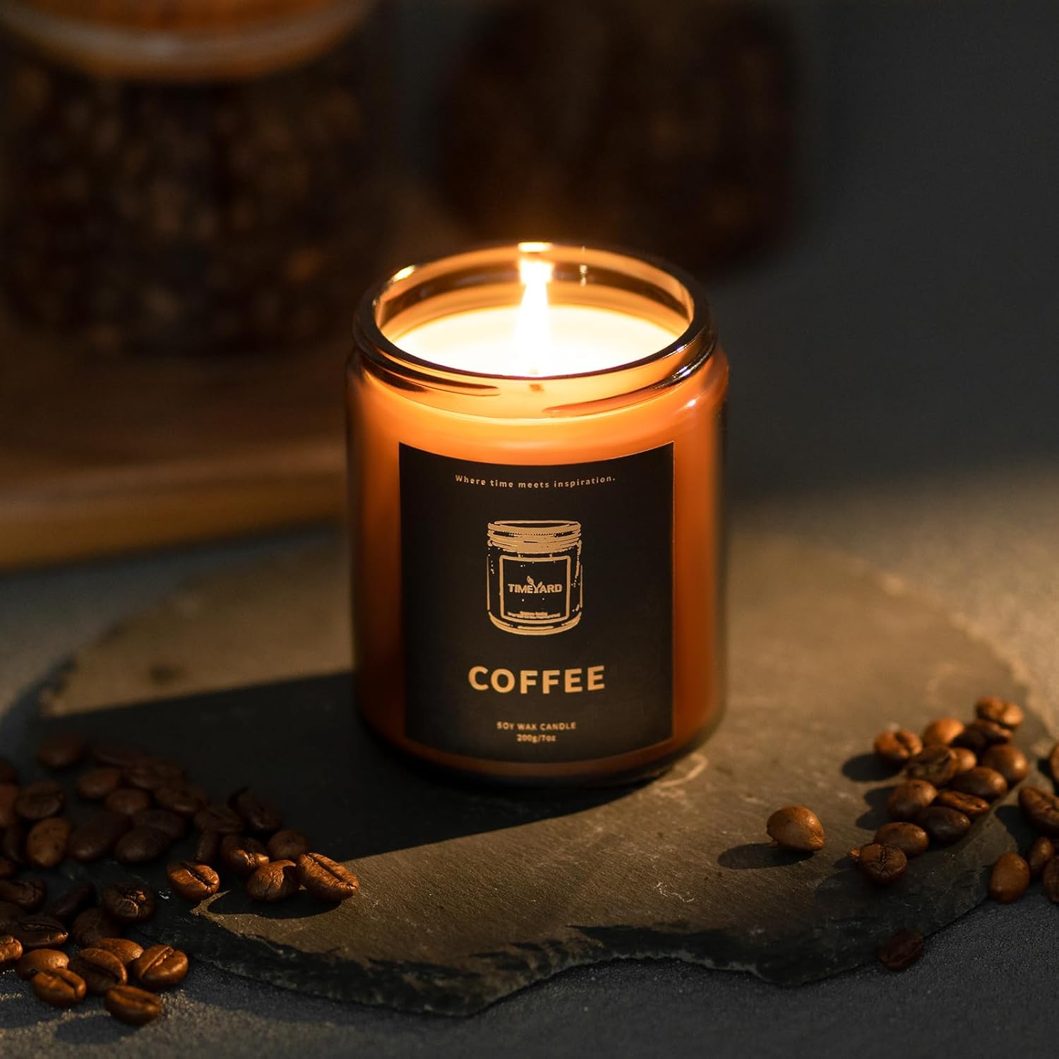 TIMEYARD Velas perfumadas de café para el hogar, regalo de vela para mujeres en el baño, regalo de inauguración de la casa para hombres y mujeres,