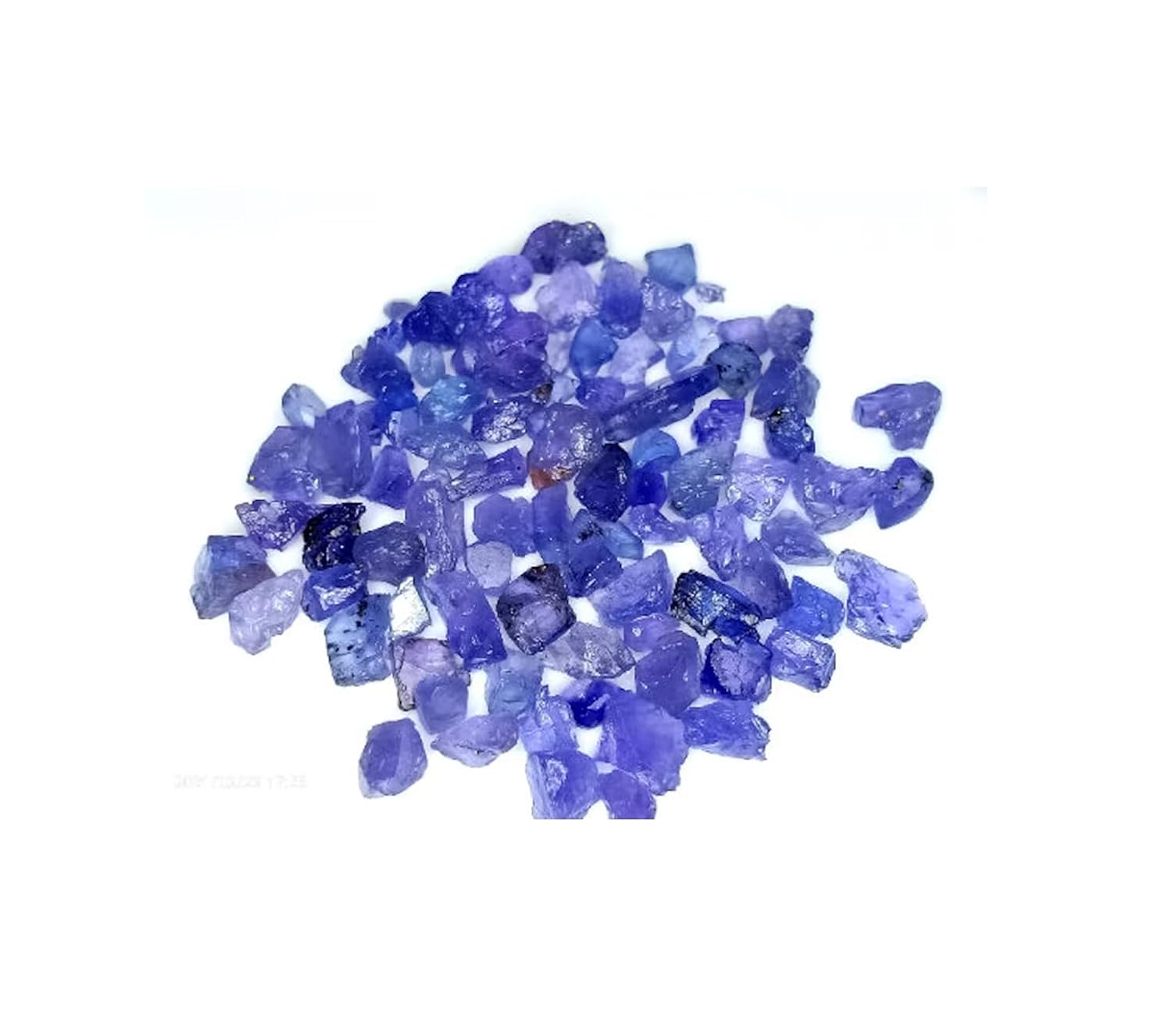 COLORGEMSTONE 70 Carat Natural Raw Tanzanite Stone, Rough Crystals for Jewelry Making, Tiny Rough Chakra Healing Gemstones, Birthstone, Loose