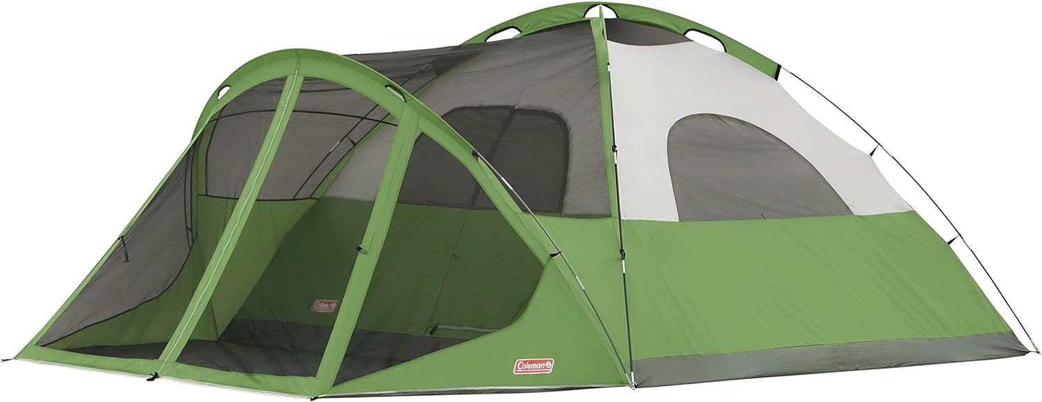 Coleman Evanston – Tienda de campaña con mosquitero, 68 personas, resistente a la intemperie, con interior espacioso, incluye lluvia, bolsa de