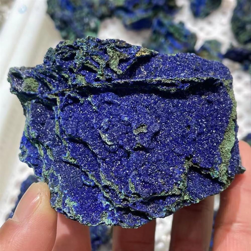 AtkitS Natural Azure Mineral, Piedra Mineral, Cristal Maraquita, Rosa Rojo (Talla 0.71-1.41 oz)