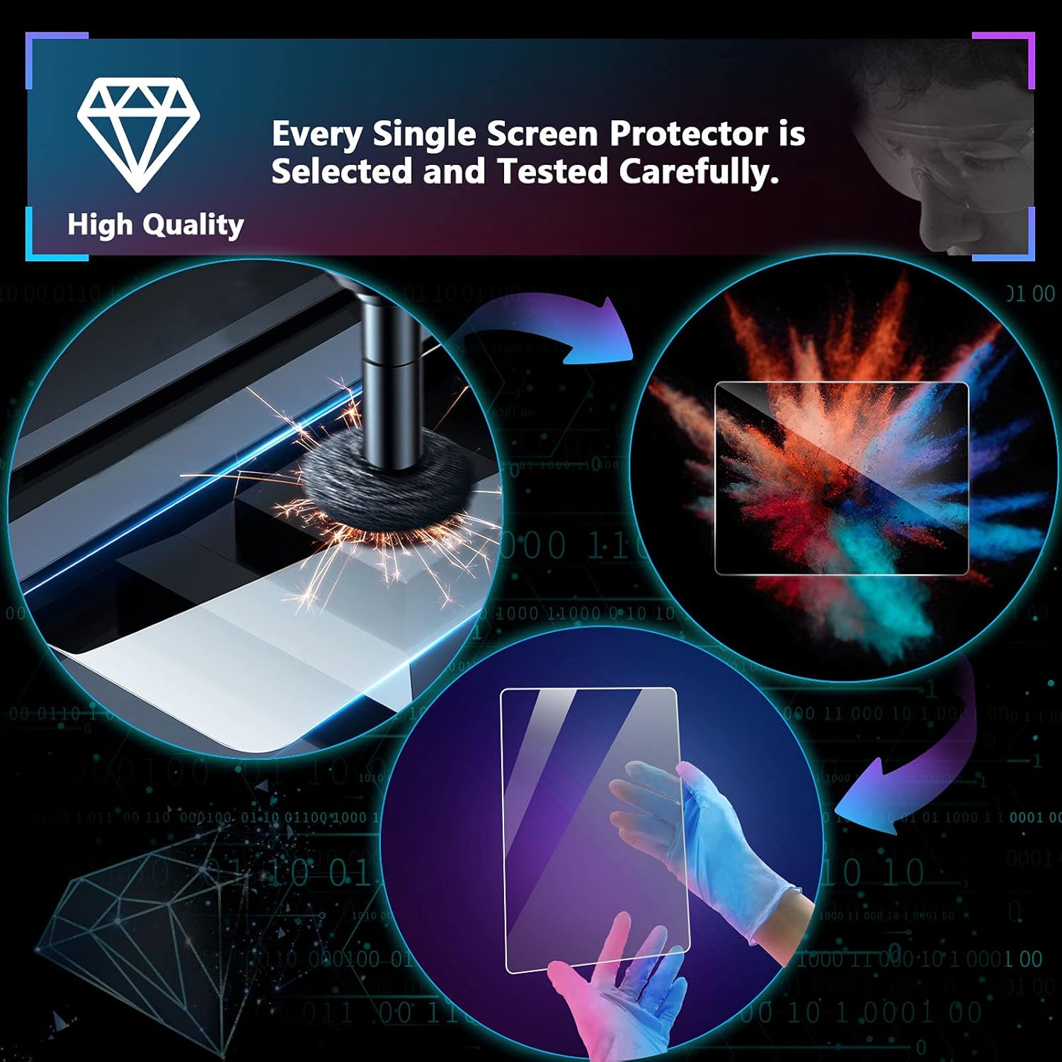 SXCY Protector de pantalla para Chevy Blazer 2023 2024 de 10.2 pulgadas 2023 2024 Blazer Premier2LT3LTRS 2024 Protector de pantalla táctil Blazer