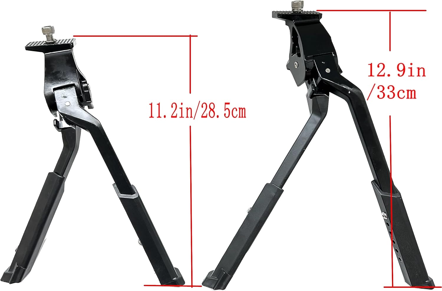 SZWEDI Soporte central para bicicleta, soporte central, doble pierna, altura ajustable, resistente, para 20, 24, 26, 27.5, 29 pulgadas, bicicleta