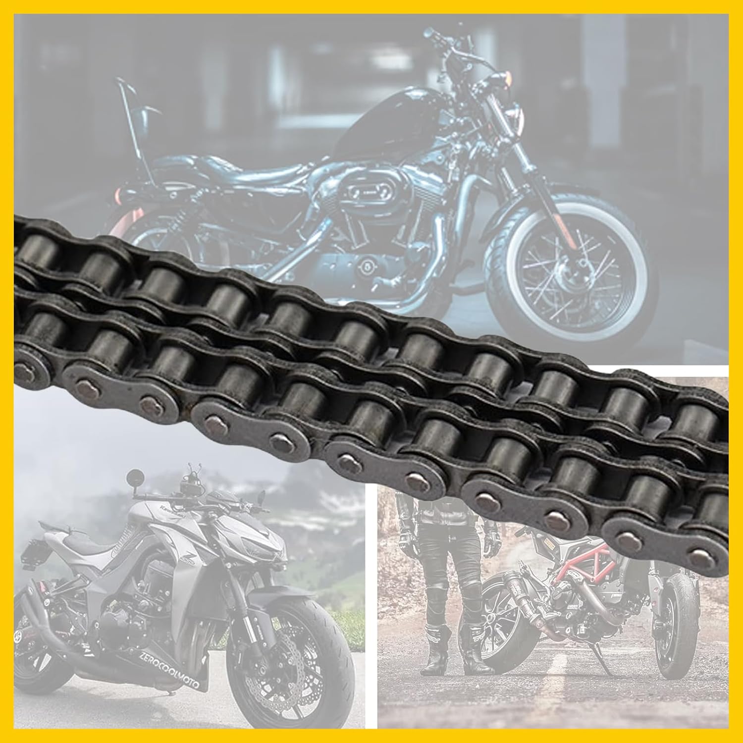 awlbed Pack-8 – Conector de rodillo de cadena de eslabones maestros de bicicleta #428, accesorios de eslabones de cadena de acero al carbono,