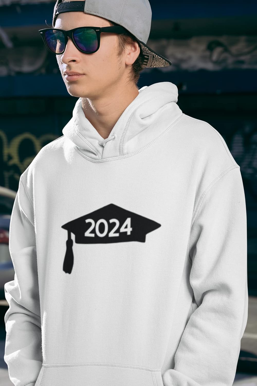 Class Of 2024 Graduation Cap Decal, Graduation T Shirt Transfer, DIY Graduate Shirt Patch, Grad Tshirt Sticker, Vinyl Applique, Pick Size Color,