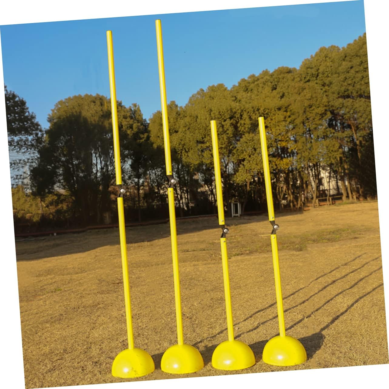 Kisangel 2 piezas de baloncesto Spikes Rebounder Slalom Tool Portable Pole Agility Equipo de fútbol para pista atlética Coaching Mujeres Cañas