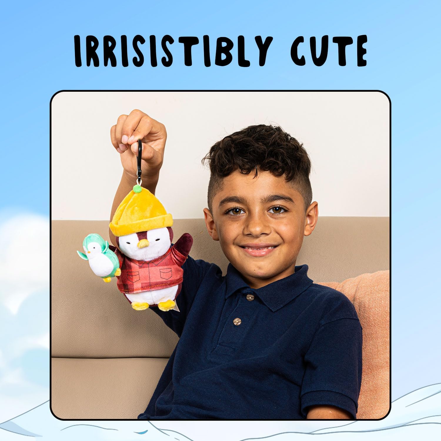 Peluche con clip (Beanie Billy) – Peluche suave de 5.5 pulgadas con clip seguro, animal de peluche coleccionable para personalizar tu mochila, bolsa